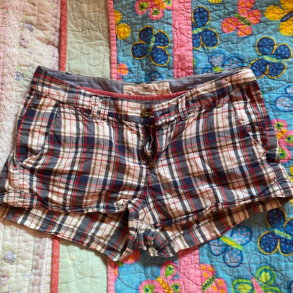 VINTAGE PLAID H&M MICRO SHORTS